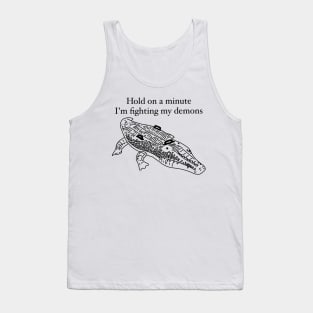 Crocodile vs Demons Tank Top